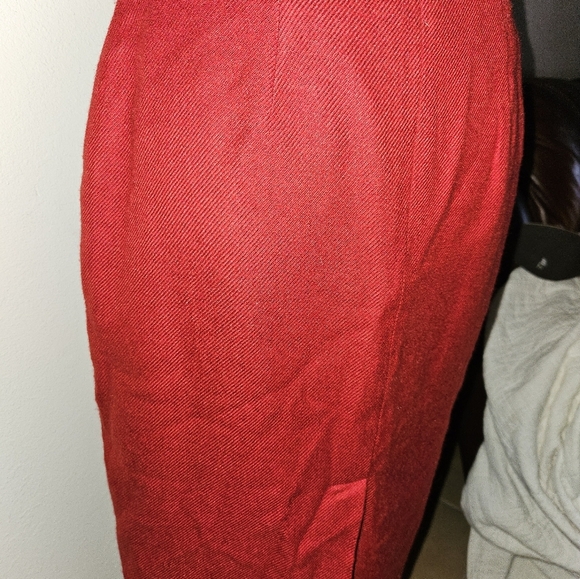 Tailor B Moss Womans Red Pencil Skirt Size 4 - Picture 5 of 11